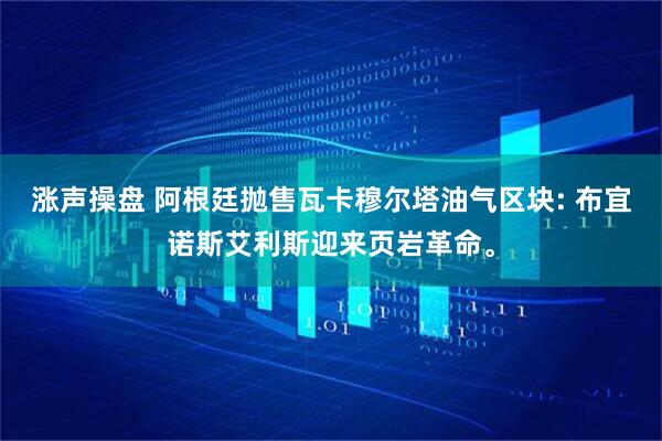涨声操盘 阿根廷抛售瓦卡穆尔塔油气区块: 布宜诺斯艾利斯迎来页岩革命。